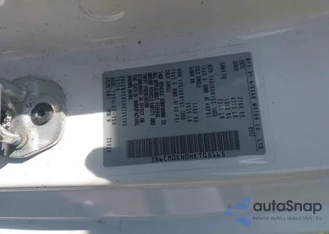 2017 Nissan Nv200 Sv из США, поврежденный, VIN 3N6CM0KN0HK705165